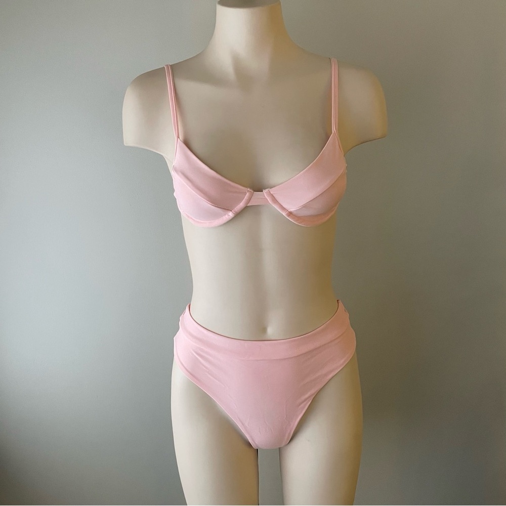 Princess Polly Cheeky Pink Push Up Bikini Skimpy Set Swim Swimwear Size 4 Small - Picture 7 of 7